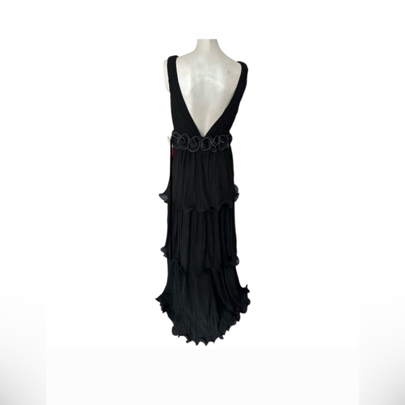 NWOT IEENA Mac Duggal [ 8 ] Rosette Ruffle Layered Rosette Dress Gown - Picture 5 of 5